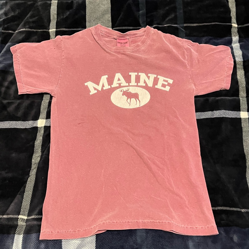 Comfort Colors Men's Maine T-Shirt Size Small Mauve